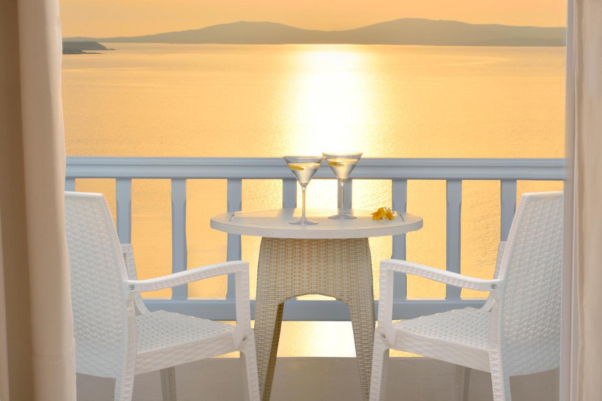 Saint John Hotel Villas&Spa Agios Ioannis Diakoftis Camera foto Sunset at the hotel