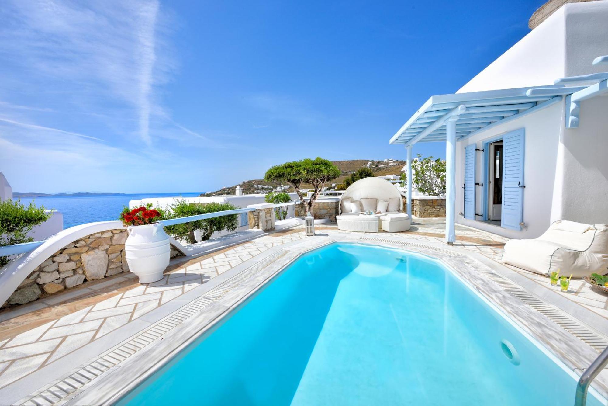 Saint John Hotel Villas&Spa Agios Ioannis Diakoftis Esterno foto A villa in Mykonos